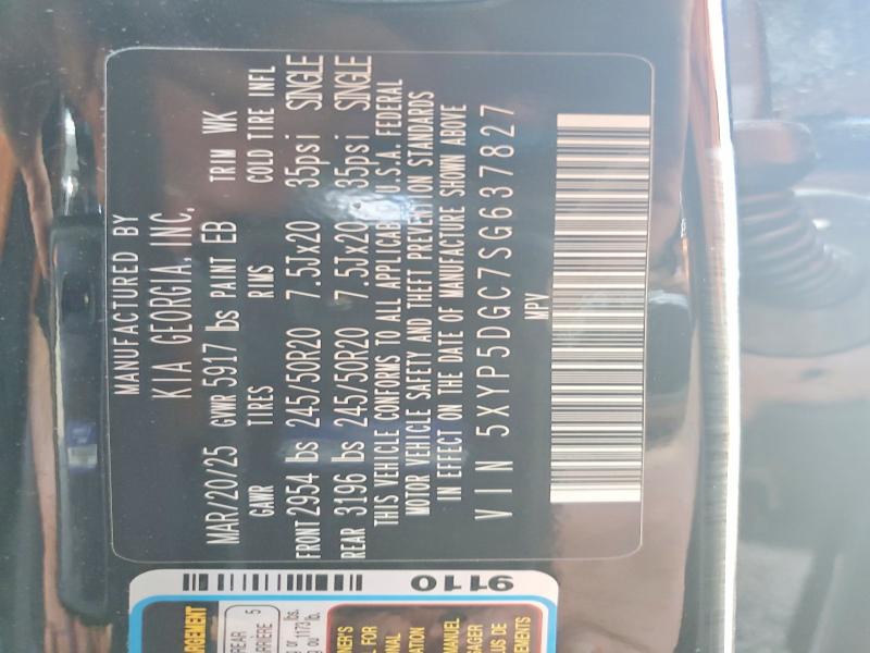 Продаж на аукціоні авто 2025 Kia Telluride, vin: 5XYP5DGC7SG637827, номер лоту: 56948246