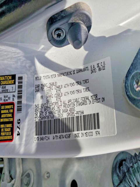 2022 Toyota Tacoma მანქანა იყიდება აუქციონზე, vin: 3TYCZ5AN9NT087660, აუქციონის ნომერი: 55426096