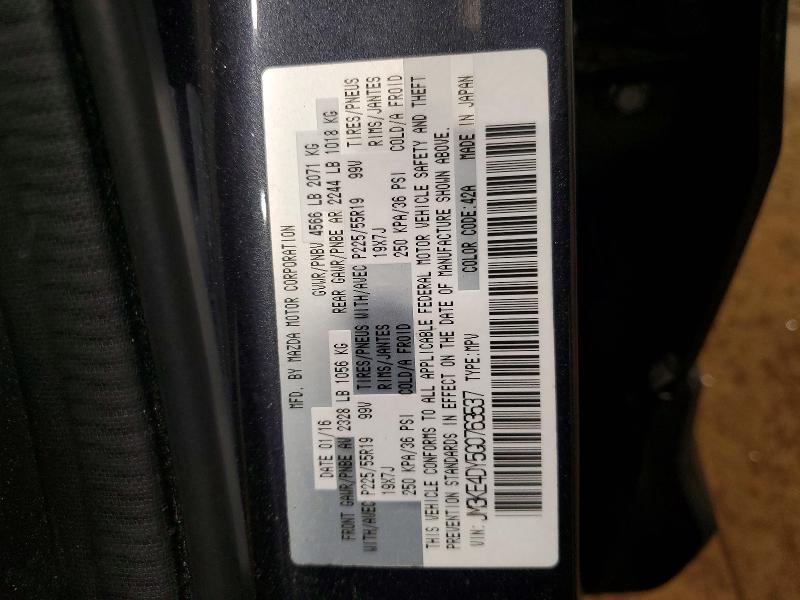 Aukcja sprzedaży 2016 Mazda Cx-5, vin: JM3KE4DY5G0763537, numer aukcji: 55738316