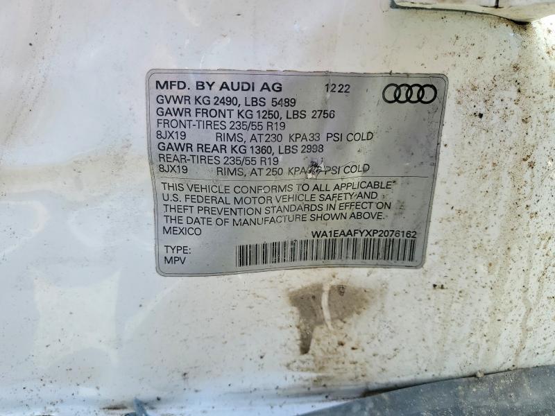Продажа на аукционе авто 2023 Audi Q5, vin: WA1EAAFYXP2076162, номер лота: 55626716