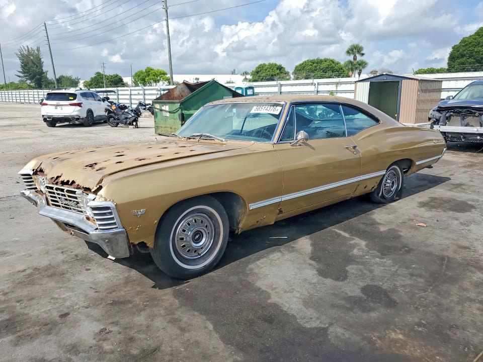 Продажа на аукционе авто 1967 Chevrolet Impala, vin: 164877S225167, номер лота: 58514376