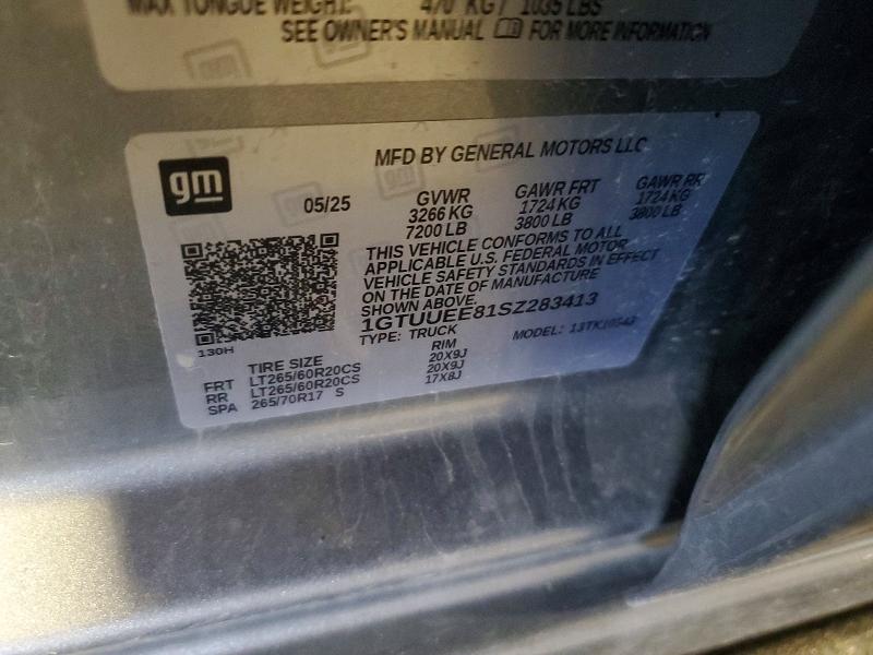 56194376 :رقم المزاد ، 1GTUUEE81SZ283413 vin ، 2025 Gmc Sierra مزاد بيع