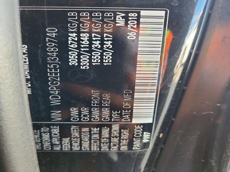 Продаж на аукціоні авто 2018 Mercedes-benz Metris, vin: WD4PG2EE5J3489740, номер лоту: 57167276