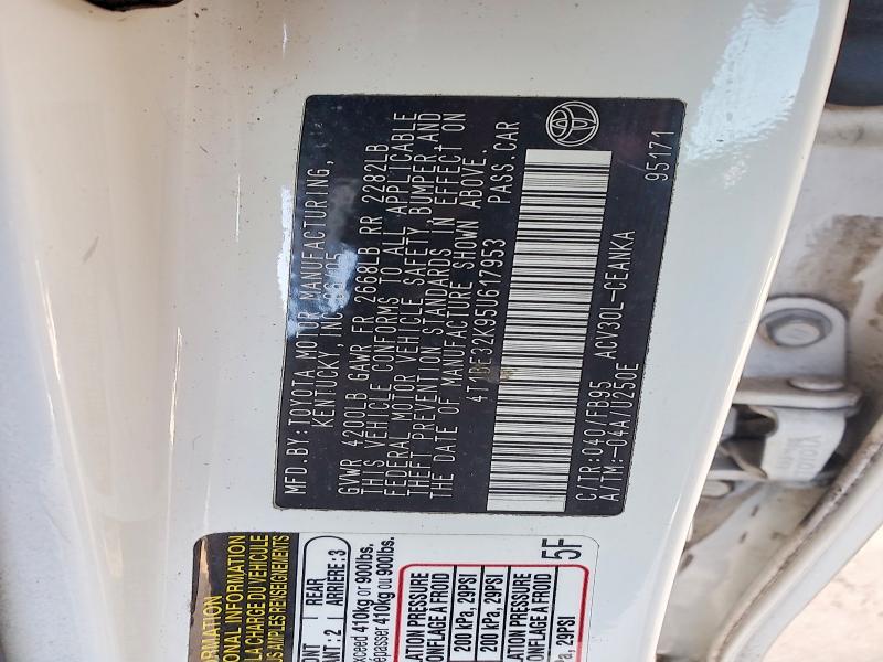 Aukcja sprzedaży 2005 Toyota Camry, vin: 4T1BE32K95U617953, numer aukcji: 58740186