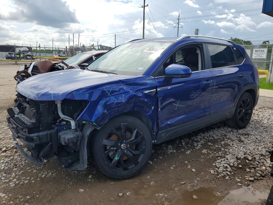 2022 Volkswagen Taos მანქანა იყიდება აუქციონზე, vin: 3VVRX7B21NM076519, აუქციონის ნომერი: 55307676