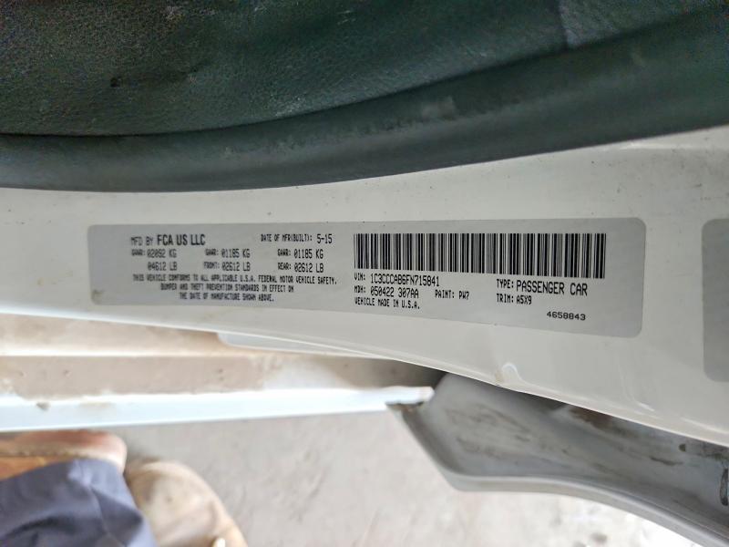 Aukcja sprzedaży 2015 Chrysler 200, vin: 1C3CCCAB6FN715841, numer aukcji: 58726006