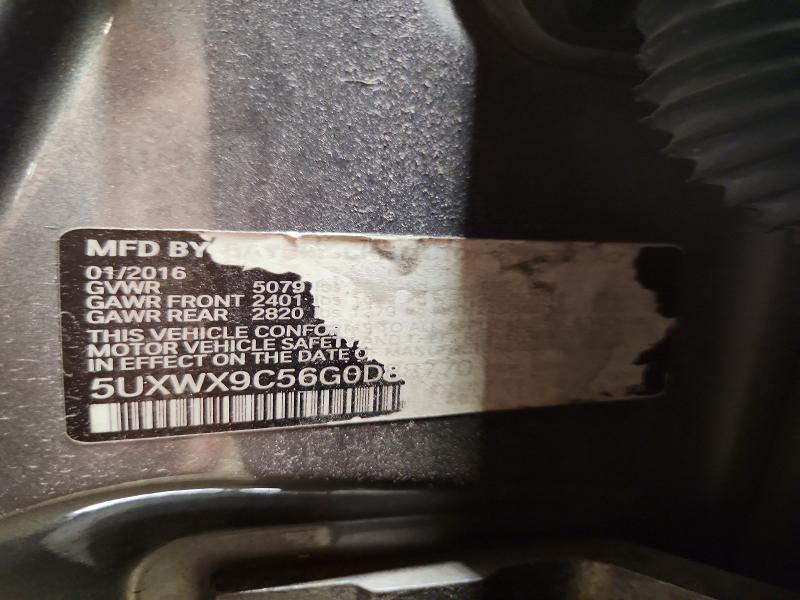 Продажа на аукционе авто 2016 Bmw X3, vin: 5UXWX9C56G0D88770, номер лота: 59365056