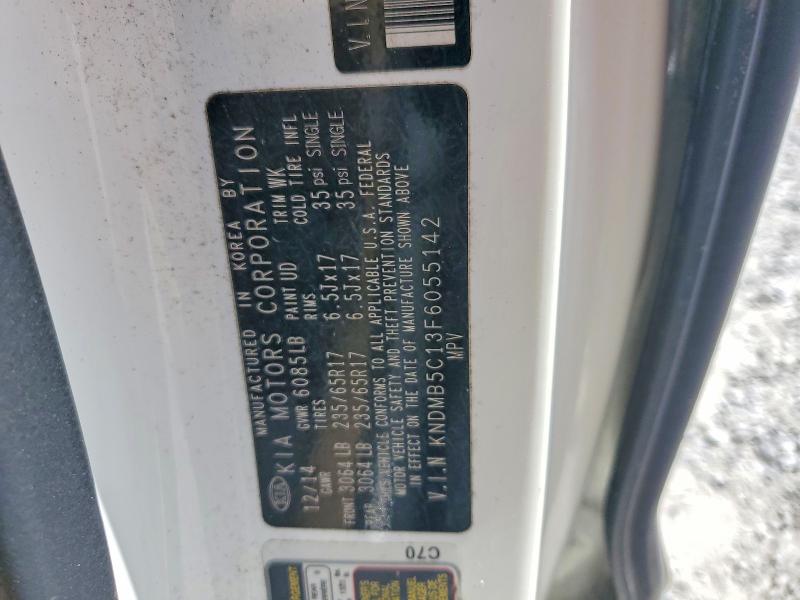 2015 Kia Sedona მანქანა იყიდება აუქციონზე, vin: KNDMB5C13F6055142, აუქციონის ნომერი: 58567026