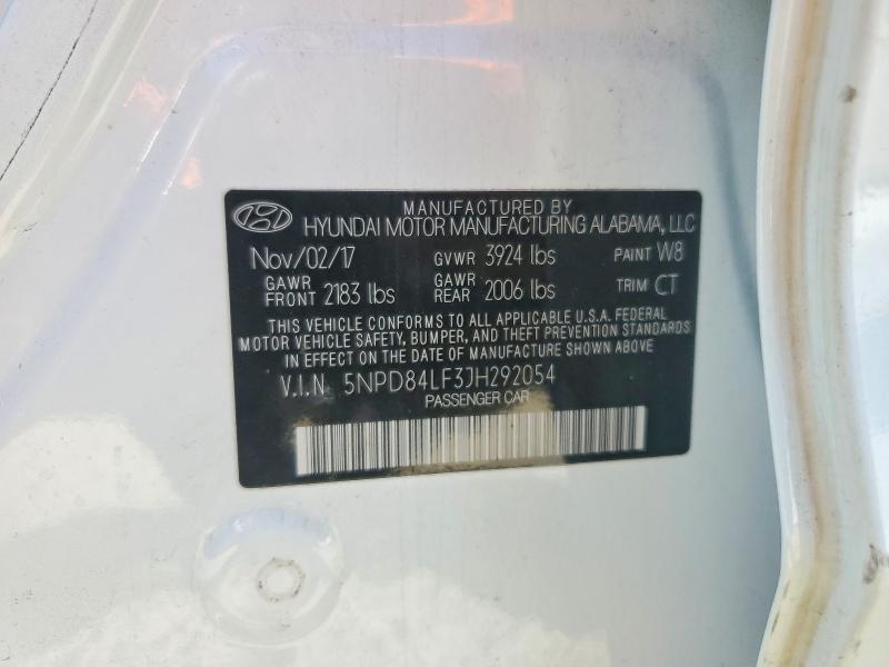 Aukcja sprzedaży 2018 Hyundai Elantra, vin: 5NPD84LF3JH292054, numer aukcji: 55967146