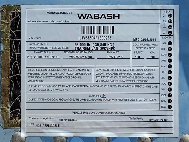 Продажа на аукционе авто 2015 Wabash Unknown, vin: 1JJV532D4FL800923, номер лота: 47213306