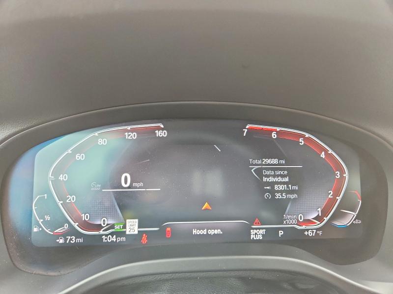 2022 Bmw X3 მანქანა იყიდება აუქციონზე, vin: 5UX53DP06N9J50688, აუქციონის ნომერი: 55675756