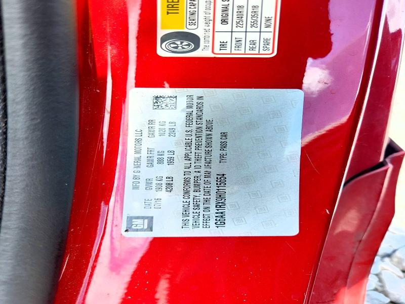 Aukcja sprzedaży 2017 Cadillac Ats, vin: 1G6AA1RX9H0115654, numer aukcji: 55577466