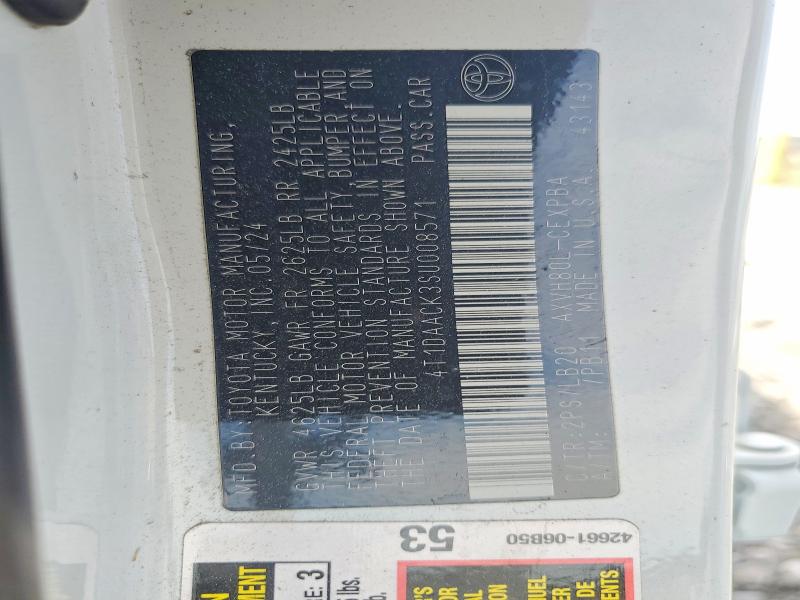 Продажа на аукционе авто 2025 Toyota Camry, vin: 4T1DAACK3SU008571, номер лота: 58001456