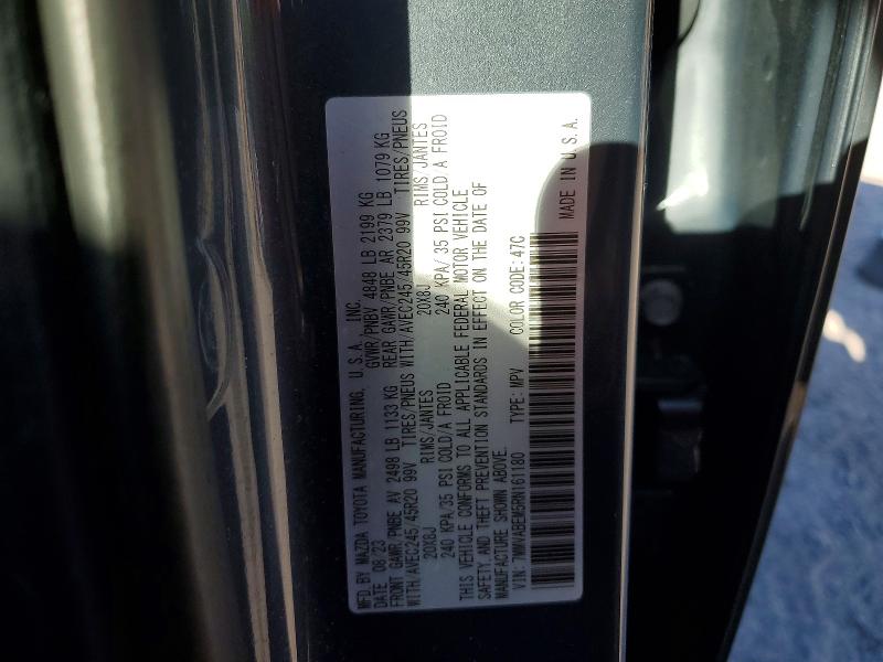 55240706 :رقم المزاد ، 7MMVABEM5RN161180 vin ، 2024 Mazda Cx-50 مزاد بيع