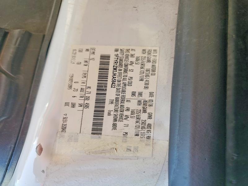 54796356 :رقم المزاد ، 1FTYR1ZM3JKA58422 vin ، 2018 Ford Transit مزاد بيع