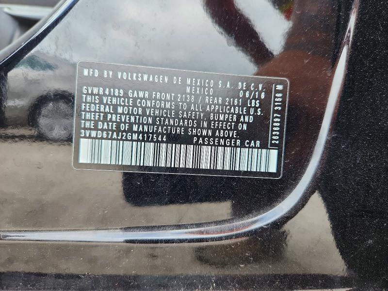 Продаж на аукціоні авто 2016 Volkswagen Jetta, vin: 3VWD67AJ2GM417544, номер лоту: 56877266