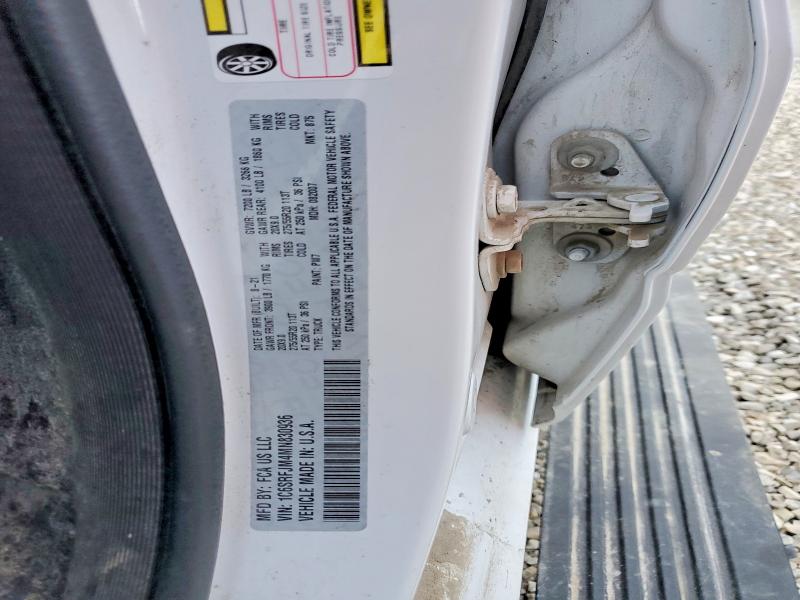 2021 Ram 1500 მანქანა იყიდება აუქციონზე, vin: 1C6SRFJM4MN830936, აუქციონის ნომერი: 56985636