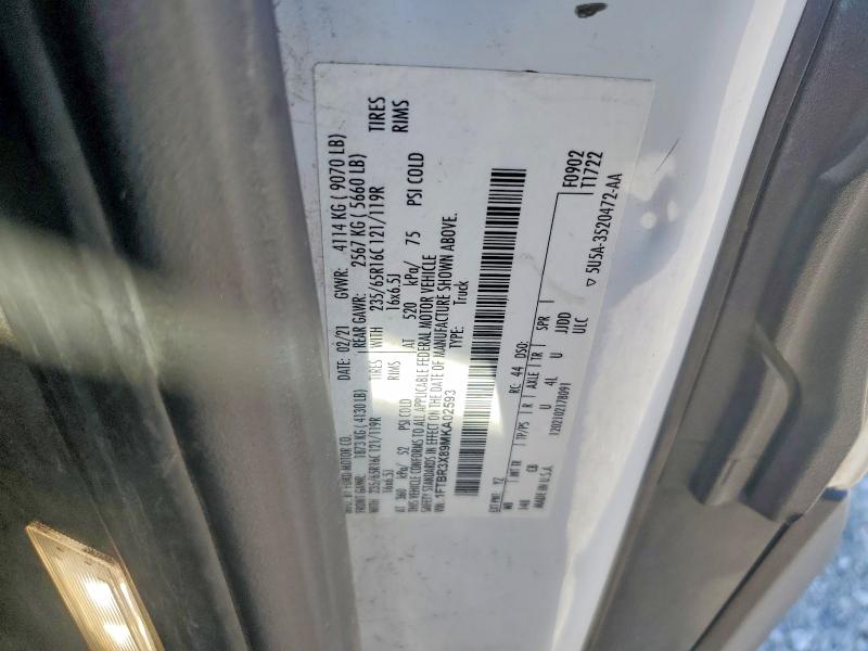 Aukcja sprzedaży 2021 Ford Transit, vin: 1FTBR3X89MKA02593, numer aukcji: 56268506
