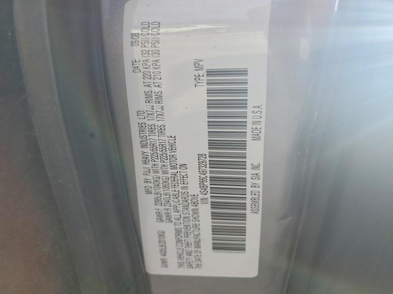 2009 Subaru Outback მანქანა იყიდება აუქციონზე, vin: 4S4BP66C497329728, აუქციონის ნომერი: 56771306
