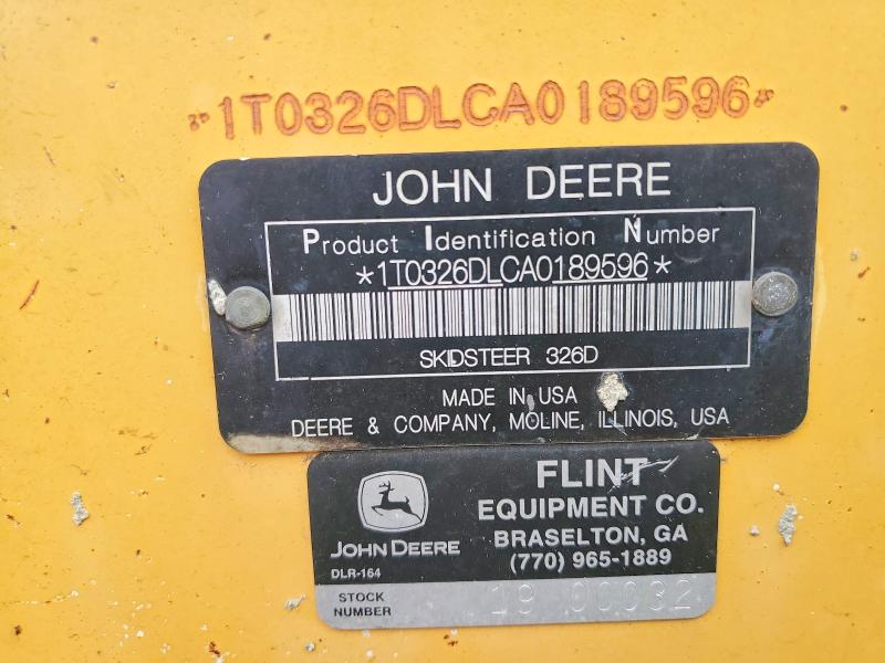 Продажа на аукционе авто 2010 John Deere 326d, vin: 1T0326DLCA0189596, номер лота: 56861196