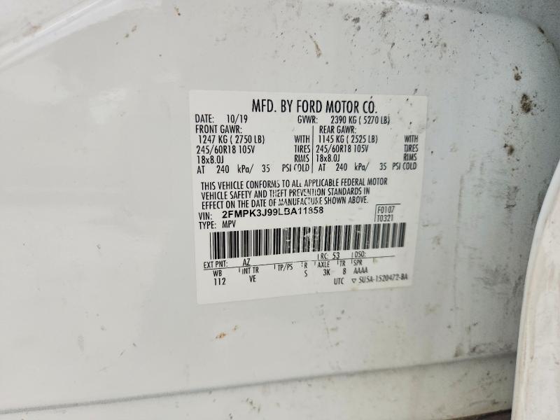 Продажа на аукционе авто 2020 Ford Edge, vin: 2FMPK3J99LBA11858, номер лота: 55379506