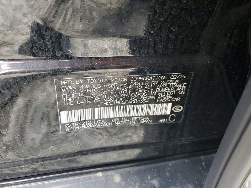Aukcja sprzedaży 2015 Lexus Gs, vin: JTHCE1BL2FA004354, numer aukcji: 58242956