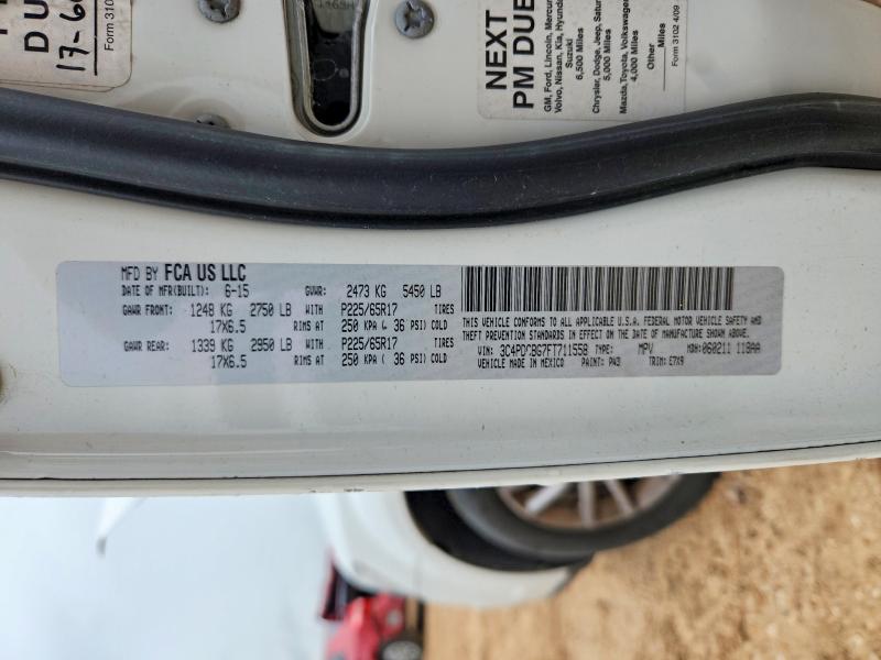 Продаж на аукціоні авто 2015 Dodge Journey, vin: 3C4PDCBG7FT711558, номер лоту: 57429276