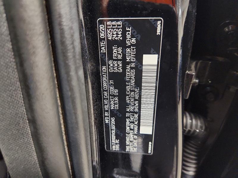 Aukcja sprzedaży 2020 Volvo S60, vin: 7JR102FK9LG072045, numer aukcji: 58557886