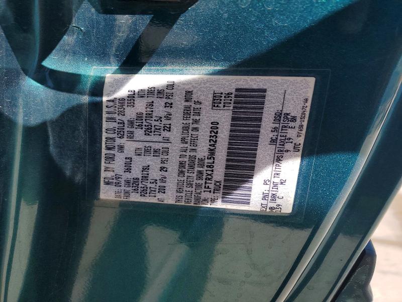57623746 :رقم المزاد ، 1FTRX18L5WKA23200 vin ، 1998 Ford F150 مزاد بيع