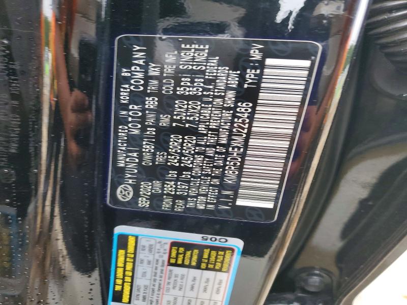 57785836 :رقم المزاد ، KM8R5DHEXMU225486 vin ، 2021 Hyundai Palisade مزاد بيع