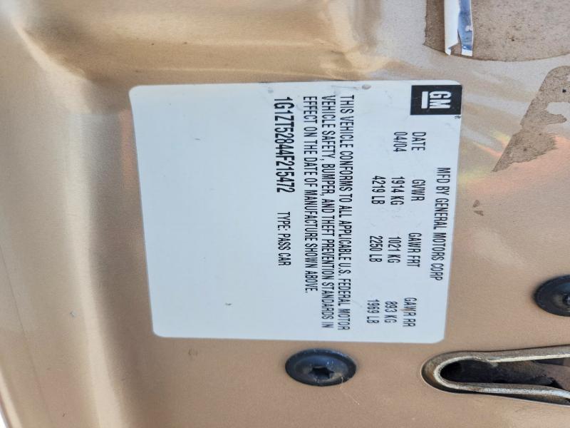 59319746 :رقم المزاد ، 1G1ZT52844F215472 vin ، 2004 Chevrolet Malibu مزاد بيع