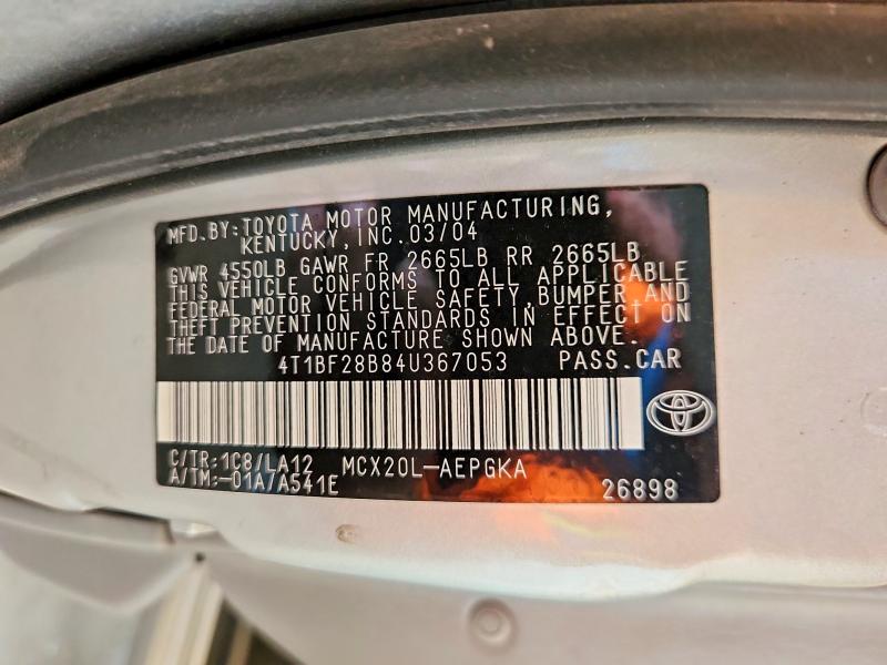 2004 Toyota Avalon მანქანა იყიდება აუქციონზე, vin: 4T1BF28B84U367053, აუქციონის ნომერი: 55922636