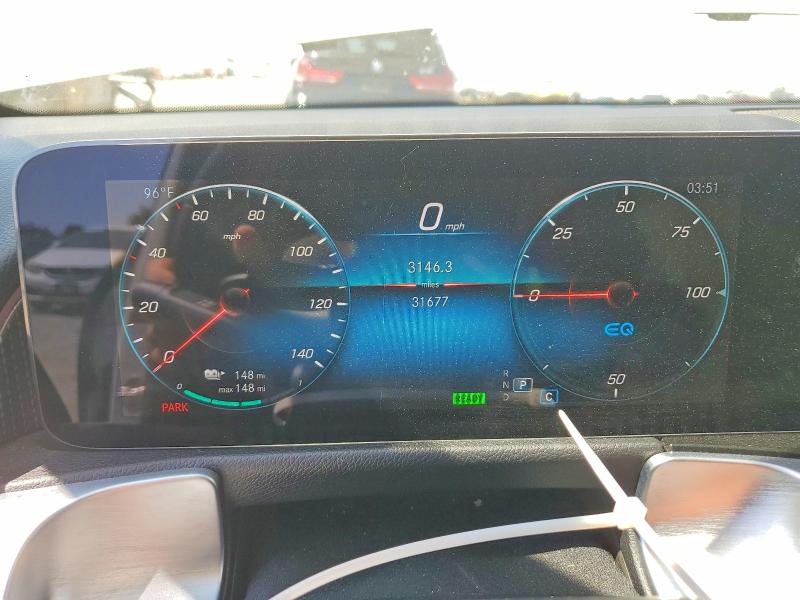 2022 Mercedes-benz Eqb მანქანა იყიდება აუქციონზე, vin: W1N9M1DB9NN011076, აუქციონის ნომერი: 58593366