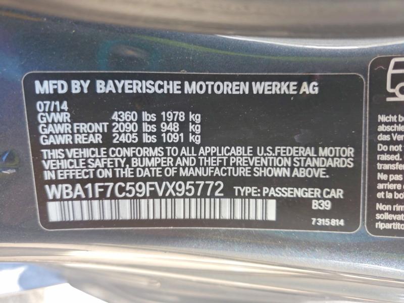 2015 Bmw 228 მანქანა იყიდება აუქციონზე, vin: WBA1F7C59FVX95772, აუქციონის ნომერი: 58545286
