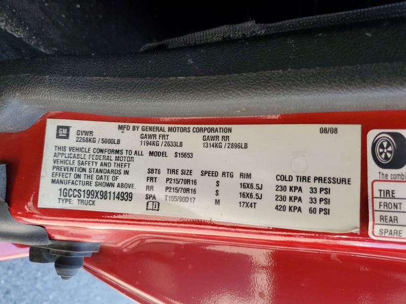 Продажа на аукционе авто 2009 Chev Colorado, vin: 1GCCS199X98114939, номер лота: 59101456