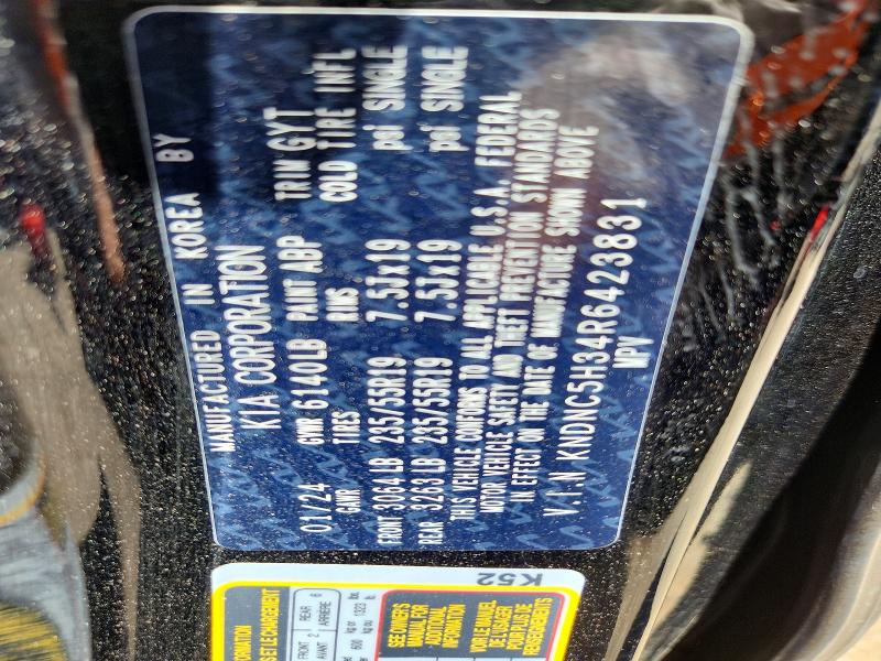 Aukcja sprzedaży 2024 Kia Carnival, vin: KNDNC5H34R6423831, numer aukcji: 58633596