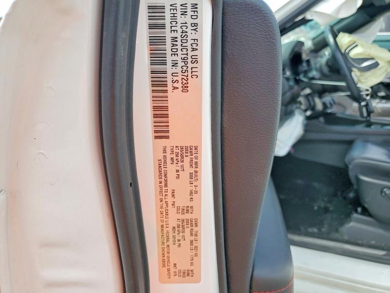 2023 Dodge Durango მანქანა იყიდება აუქციონზე, vin: 1C4SDJCT9PC572380, აუქციონის ნომერი: 57048016
