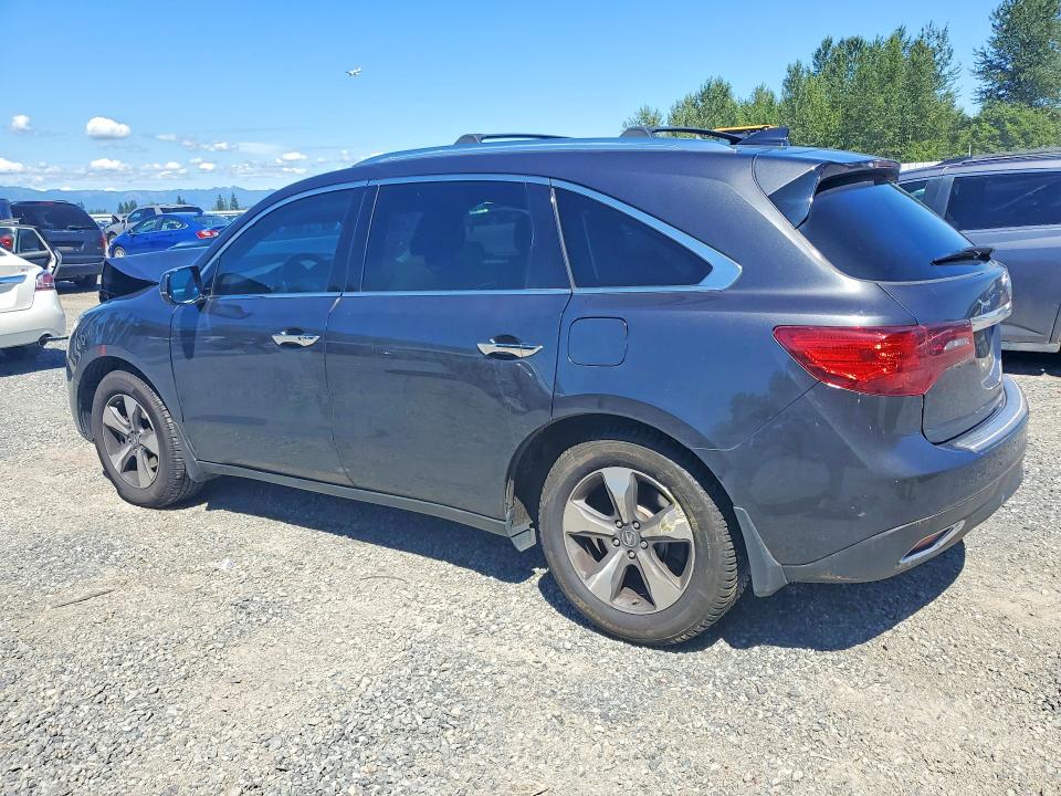 2016 Acura Mdx მანქანა იყიდება აუქციონზე, vin: 5FRYD4H26GB015374, აუქციონის ნომერი: 57238886
