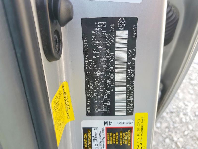 Aukcja sprzedaży 2011 Toyota Camry, vin: 4T1BF3EK1BU213291, numer aukcji: 55694626