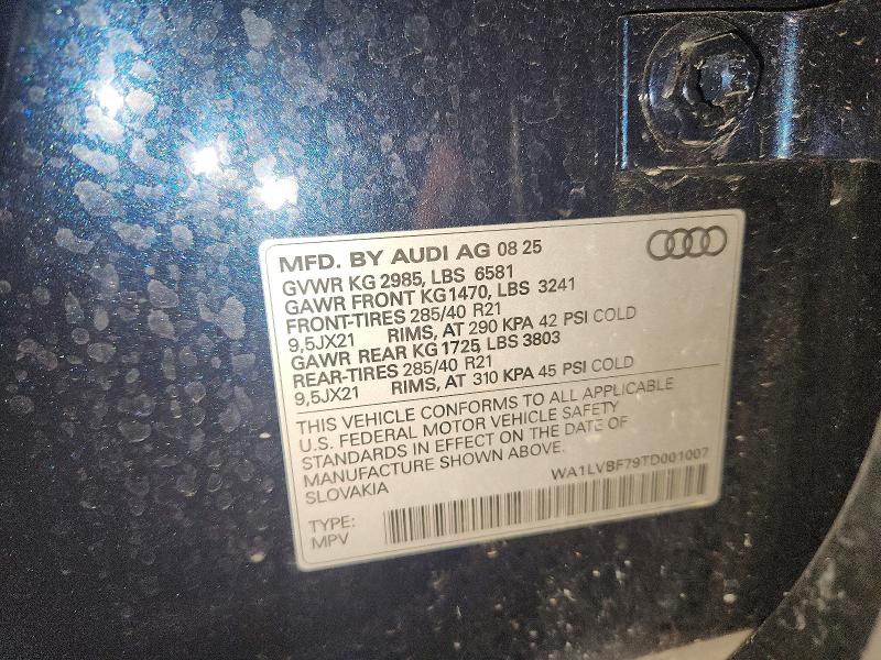 Aukcja sprzedaży 2026 Audi Q7, vin: WA1LVBF79TD001007, numer aukcji: 56399246