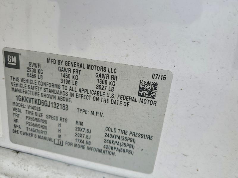 2016 Gmc Acadia მანქანა იყიდება აუქციონზე, vin: 1GKKVTKD6GJ132183, აუქციონის ნომერი: 59093316