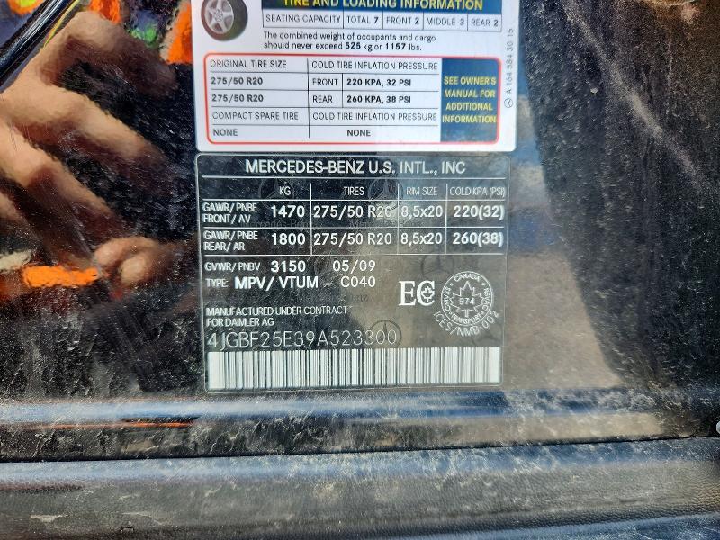 Продажа на аукционе авто 2009 Mercedes-benz Gl-class, vin: 4JGBF25E39A523300, номер лота: 57811306