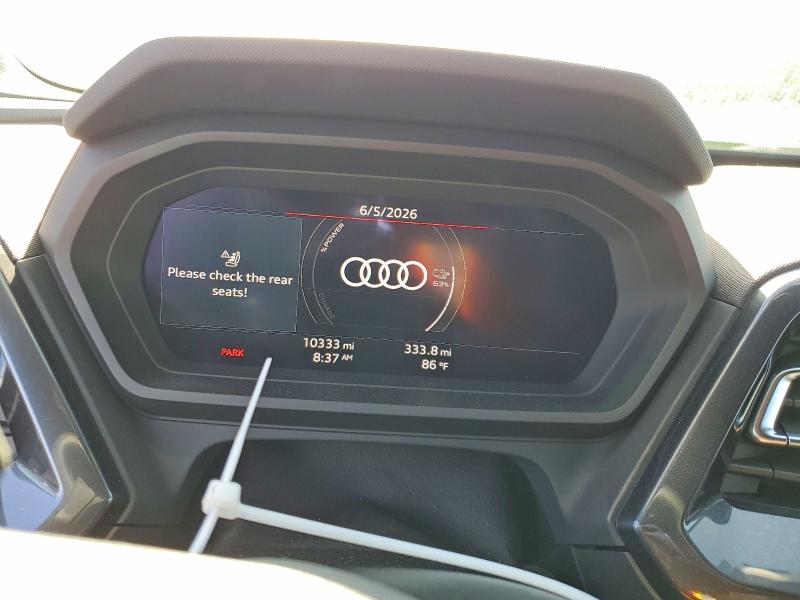 2025 Audi Q4 E-tron მანქანა იყიდება აუქციონზე, vin: WA1LUBFZ8SP043833, აუქციონის ნომერი: 56331916