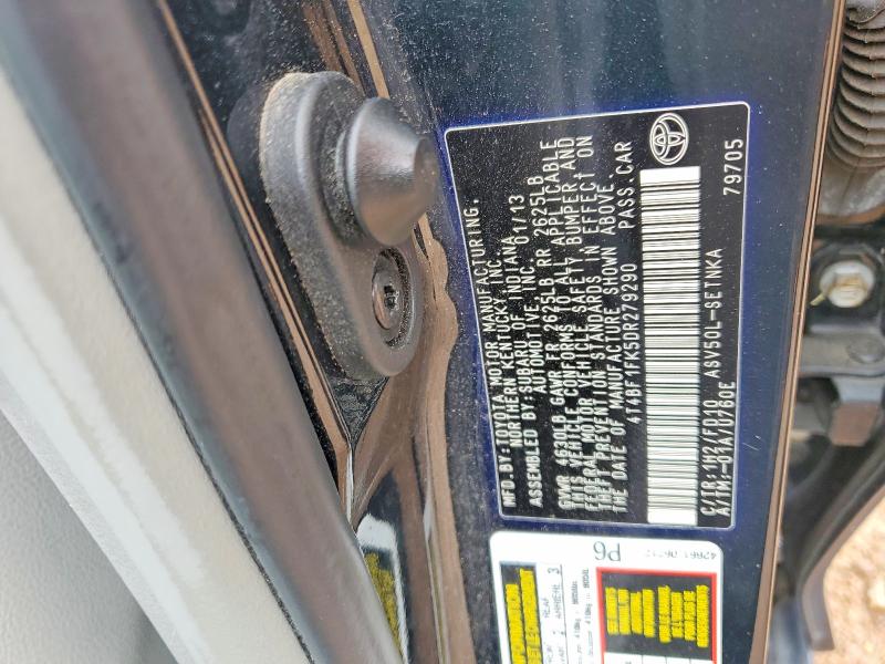 Продаж на аукціоні авто 2013 Toyota Camry, vin: 4T4BF1FK5DR279290, номер лоту: 58019406
