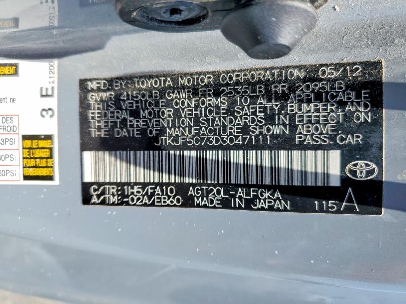 Продажа на аукционе авто 2013 Scion Tc, vin: JTKJF5C73D3047111, номер лота: 58939716
