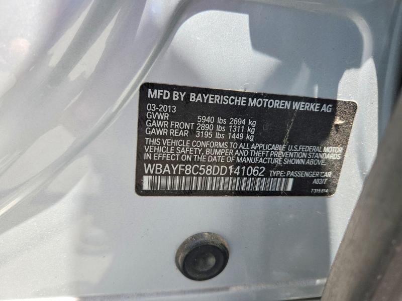 Aukcja sprzedaży 2013 Bmw 750, vin: WBAYF8C58DD141062, numer aukcji: 57385466