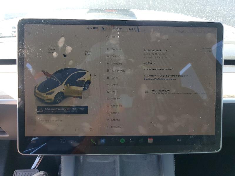 Продаж на аукціоні авто 2023 Tesla Model Y, vin: 7SAYGDEE4PA139053, номер лоту: 58741146