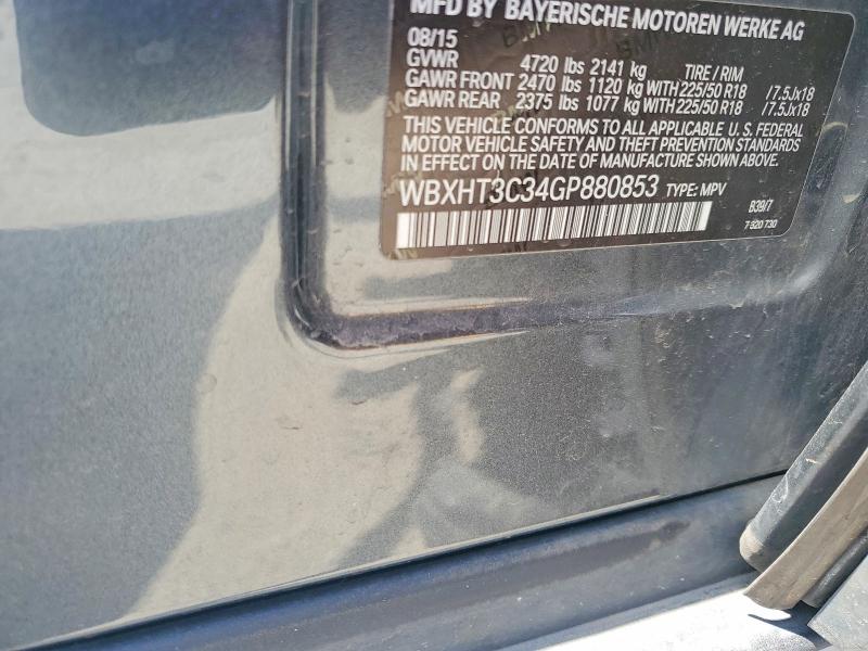 Продажа на аукционе авто 2016 Bmw X1, vin: WBXHT3C34GP880853, номер лота: 55174786