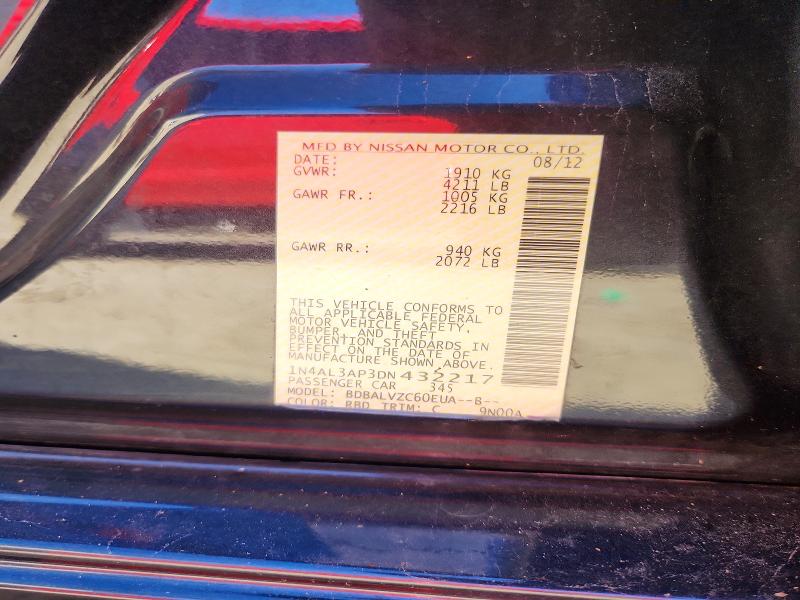 Aukcja sprzedaży 2013 Nissan Altima, vin: 1N4AL3AP3DN432217, numer aukcji: 57718706