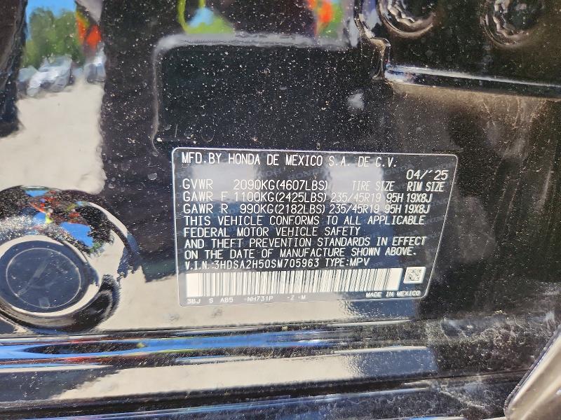 55751586 :رقم المزاد ، 3HDSA2H50SM705963 vin ، 2025 Acura Adx مزاد بيع